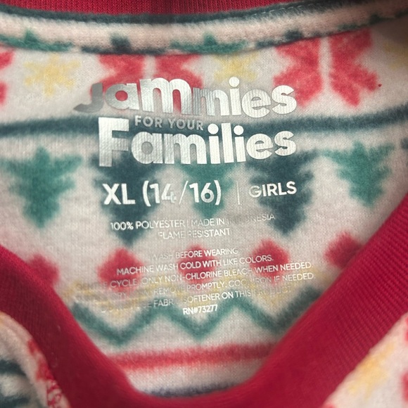 NWT-Jammies For The Family 2-Piece Fleece Christmas Pajamas - Picture 9 of 10